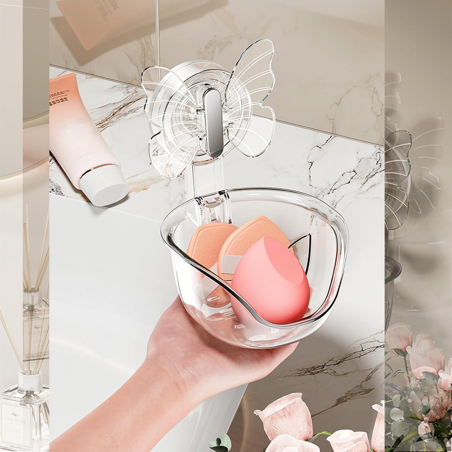 ZIOYCKL Suction Cup Storage Rack for Bathroom