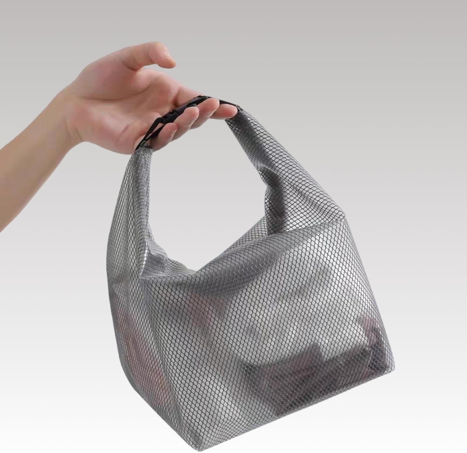 Enignic Mesh Shower Caddy Portable with Handle - Grey