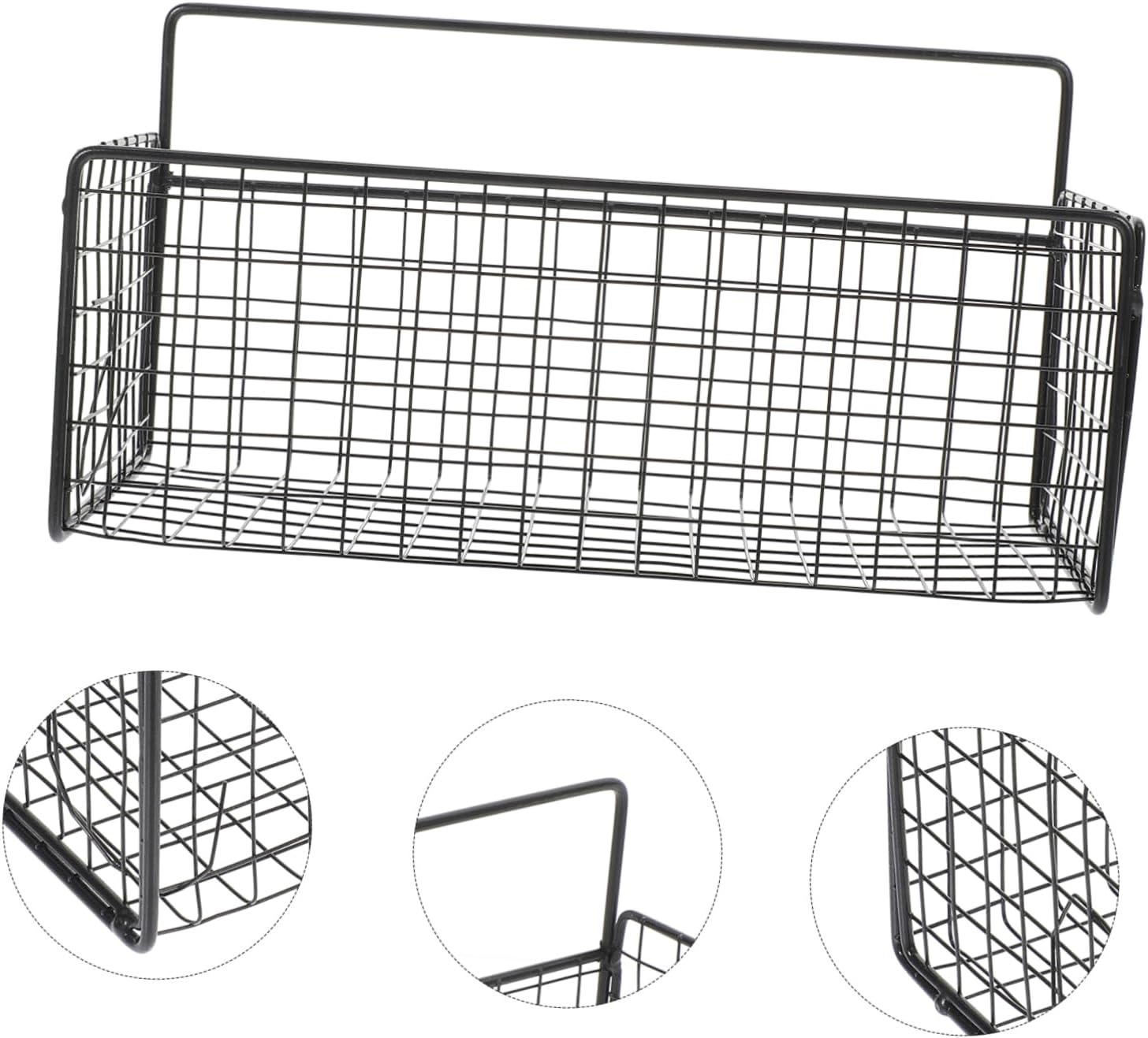 Zerodeko Wall Mounted Shower Shelf with Iron Wire Basket