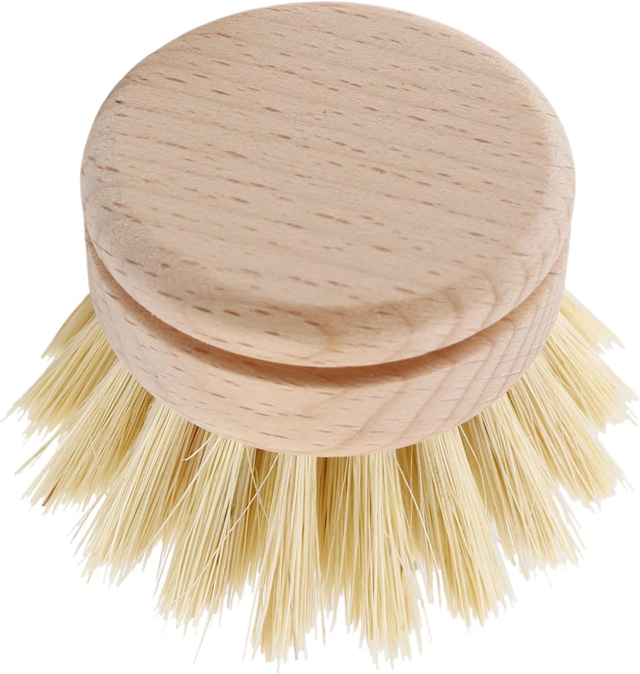 Nicfaky 6 Pcs Wooden Dish Brush Refillable Heads