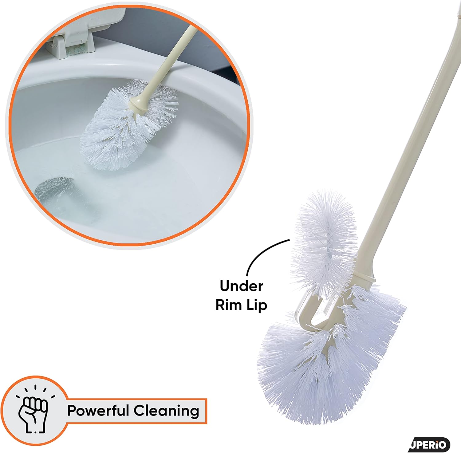 Superio Toilet Brush and Holder 2 Pack 1