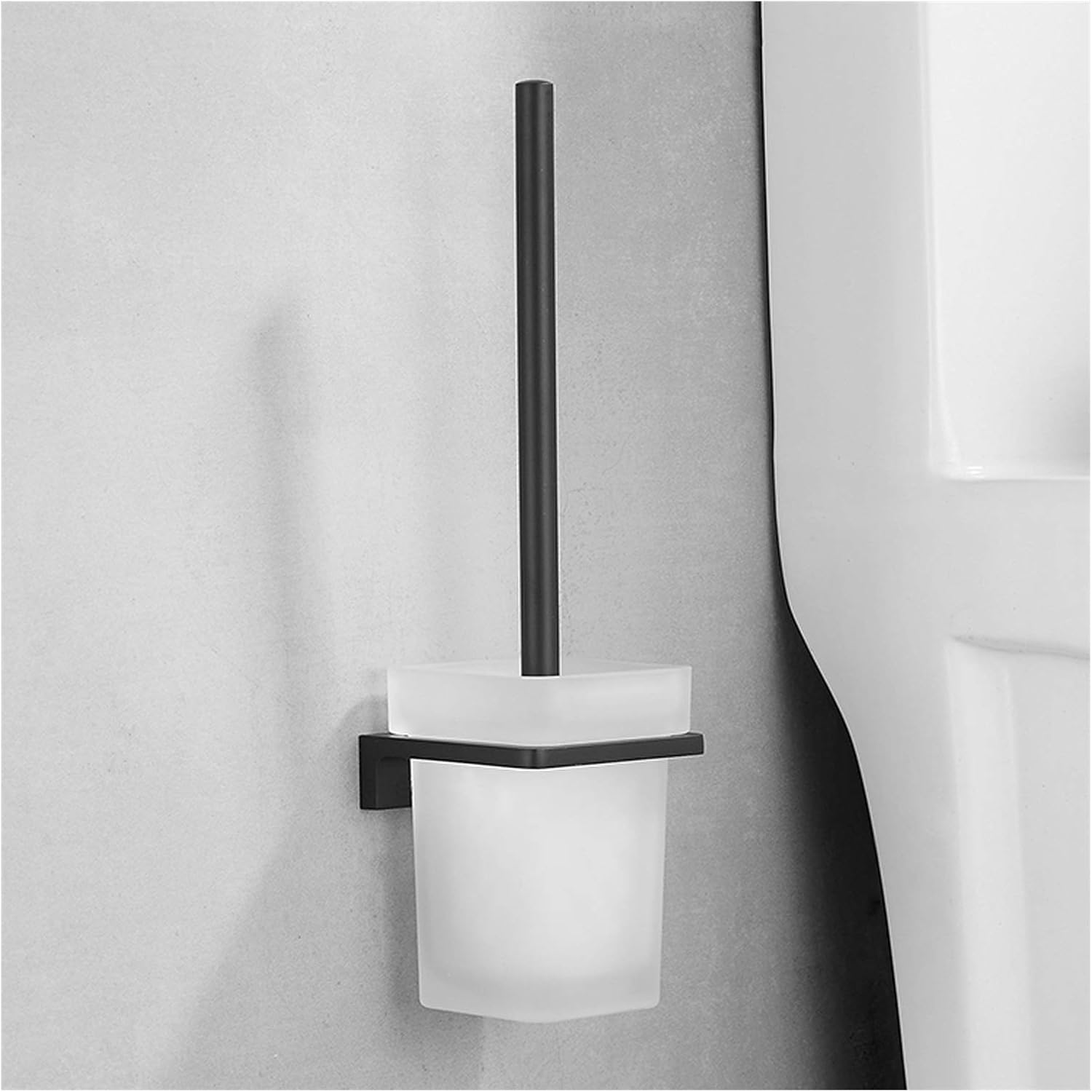 UNNS Toilet Brush with Glass Holder Set