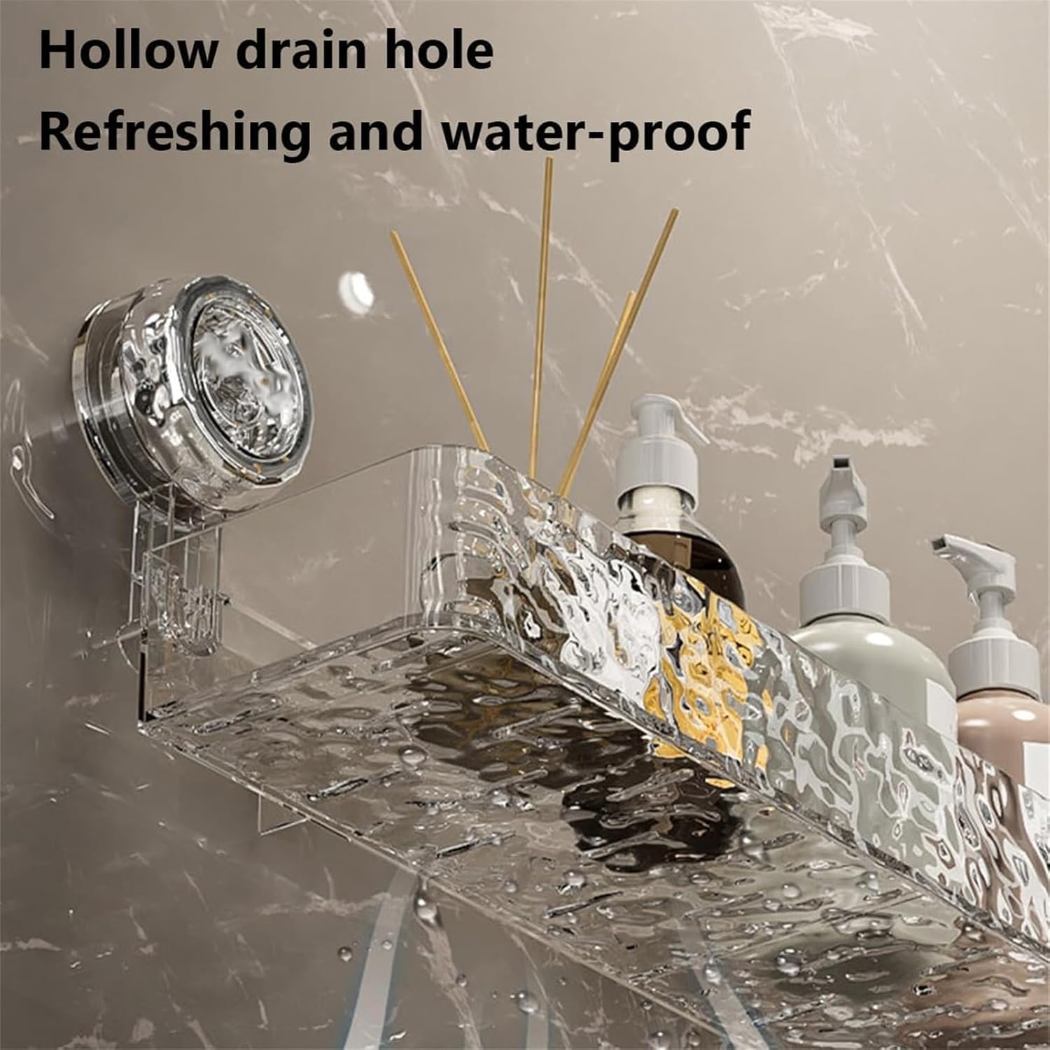 Corrugated Suction Cup Storage Holder 1-Clear