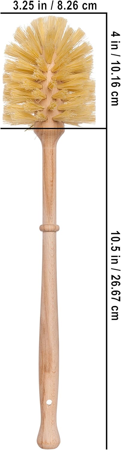 REDECKER Oiled Beechwood Toilet Brush Set