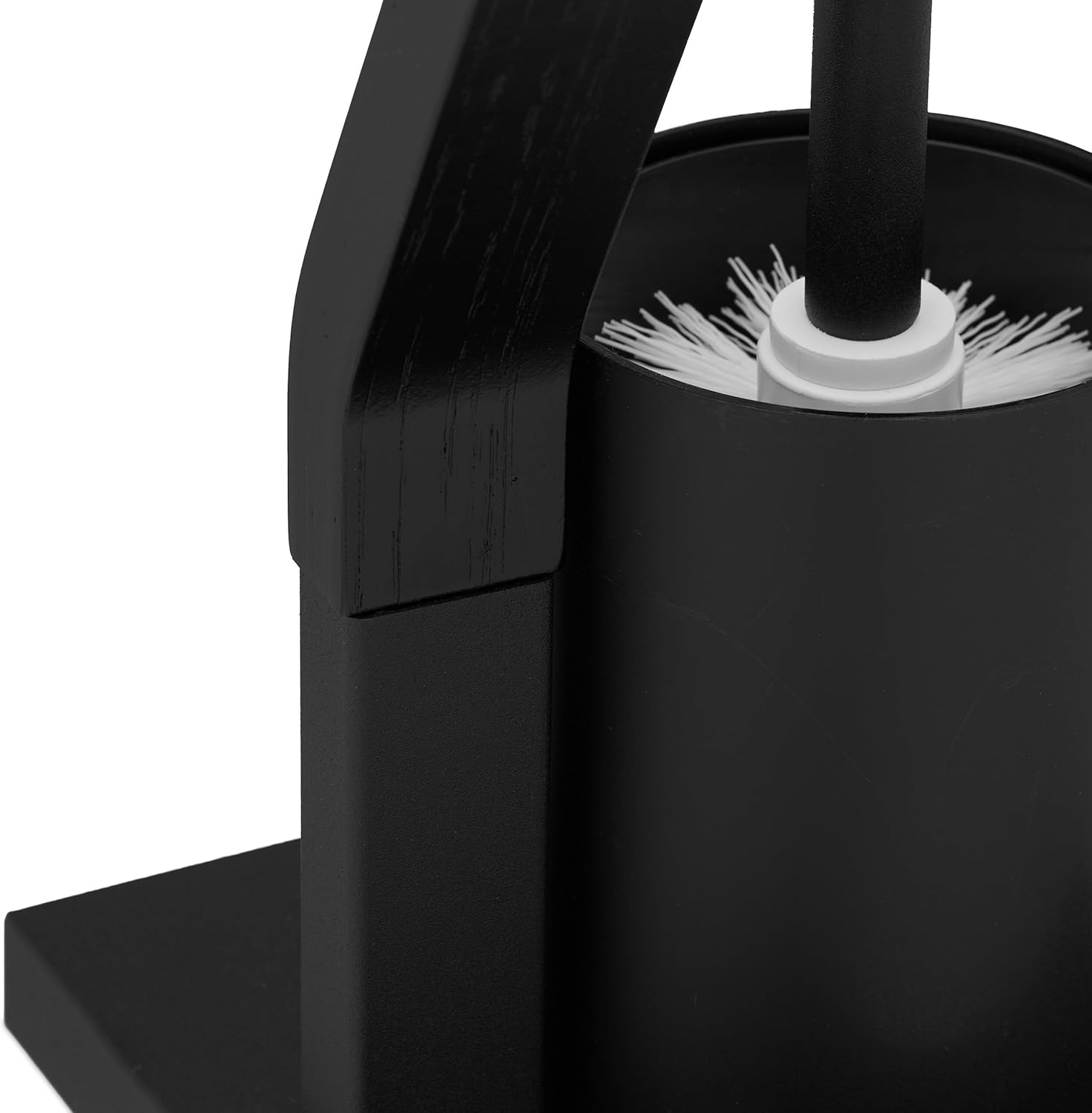 Relaxdays WC Set with Brush and Holder - Black