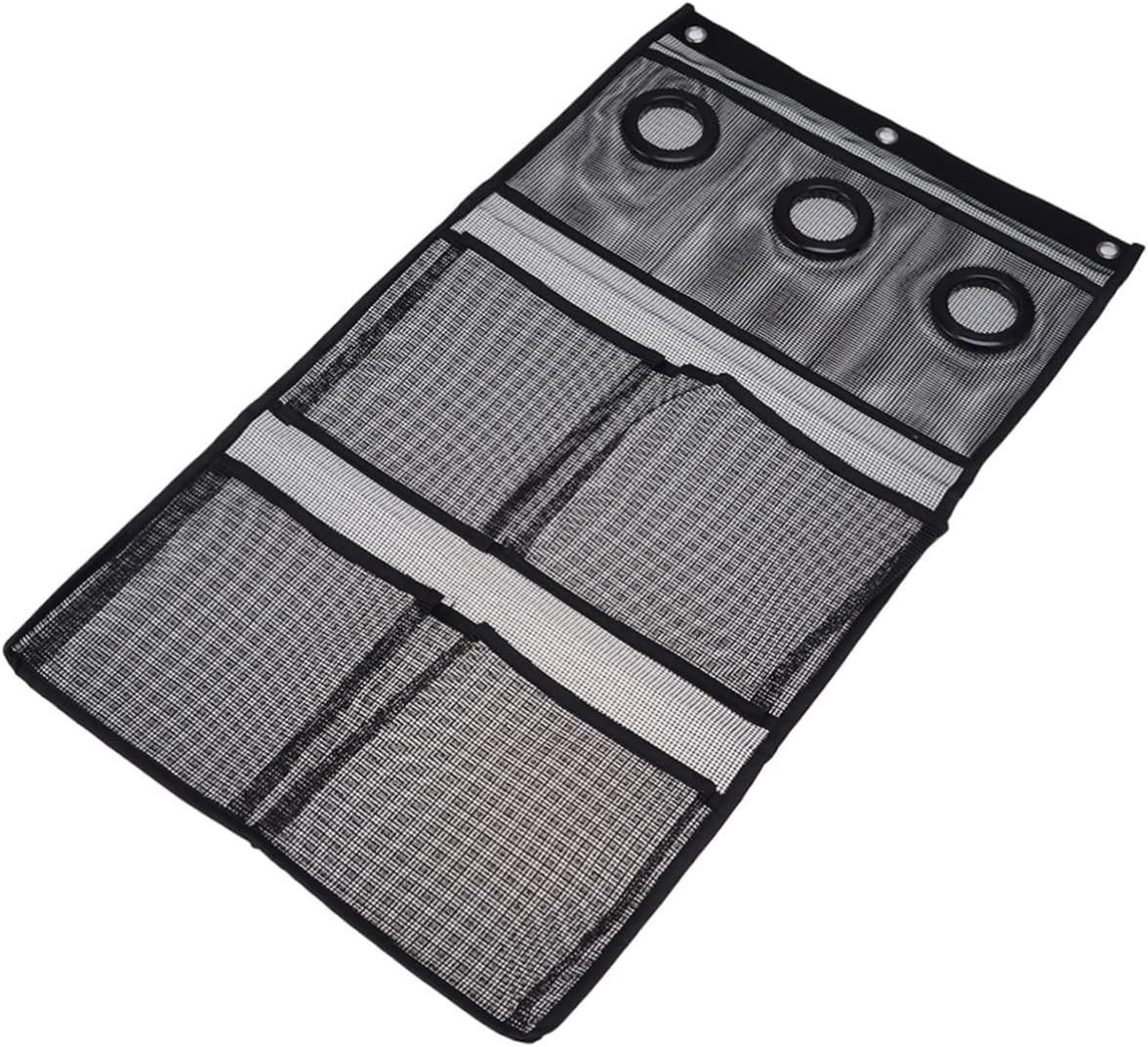 DECHOUS 3 Hooks 7 Sections PVC Mesh Shower Organizer