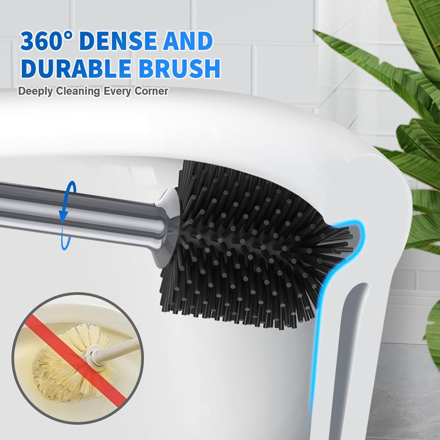 LOVLOY Toilet Plunger and Brush Combo Set