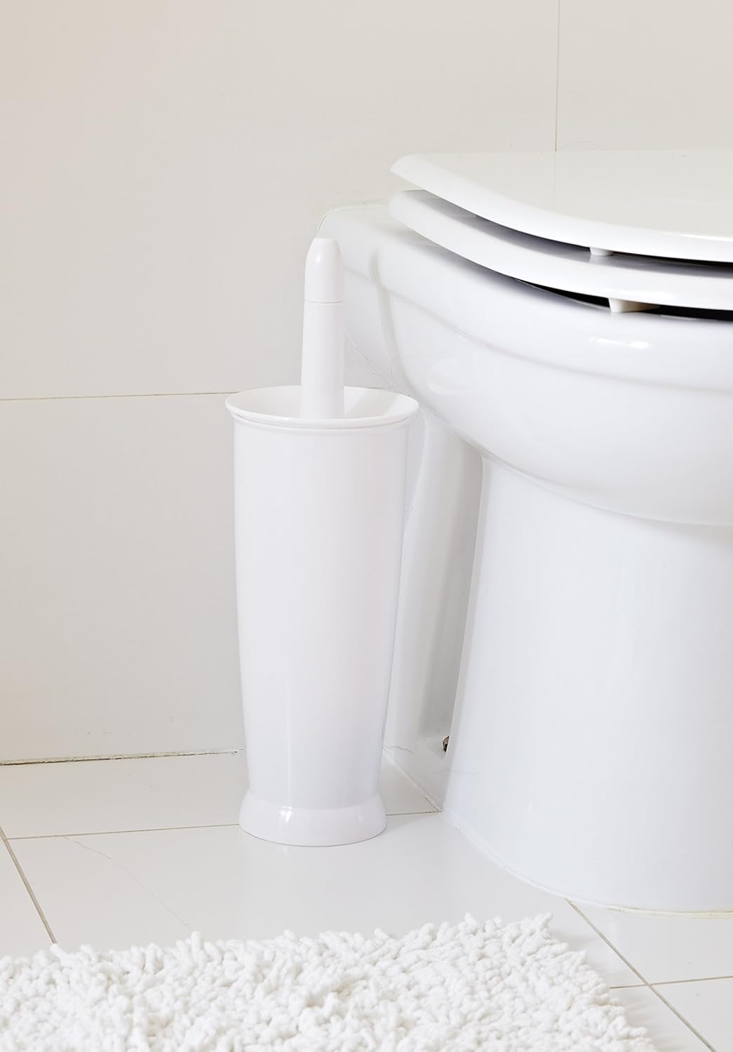 Addis Closed Toilet Brush Set White 1