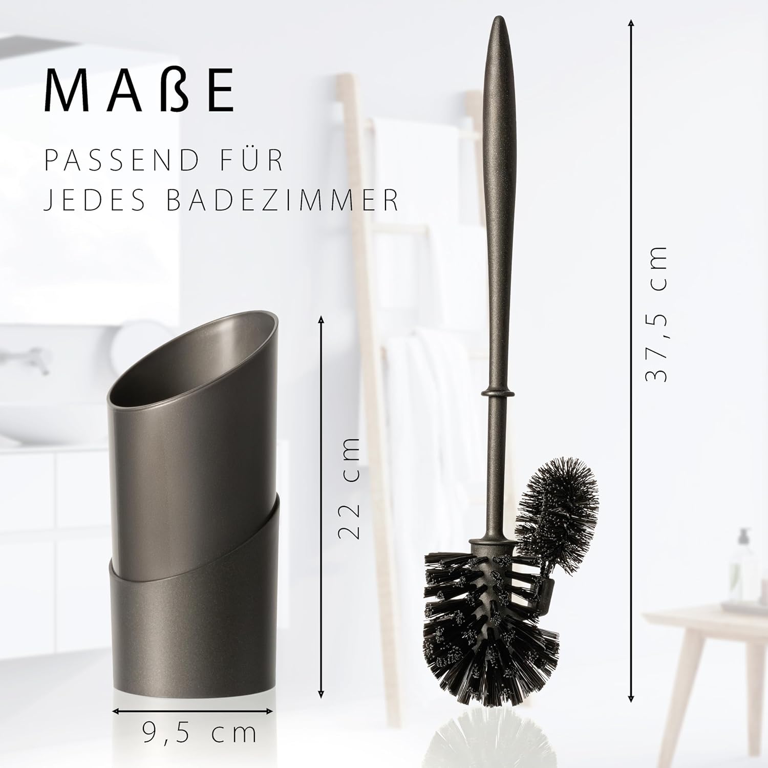 Hausfelder Toilet Brush Set with Holder