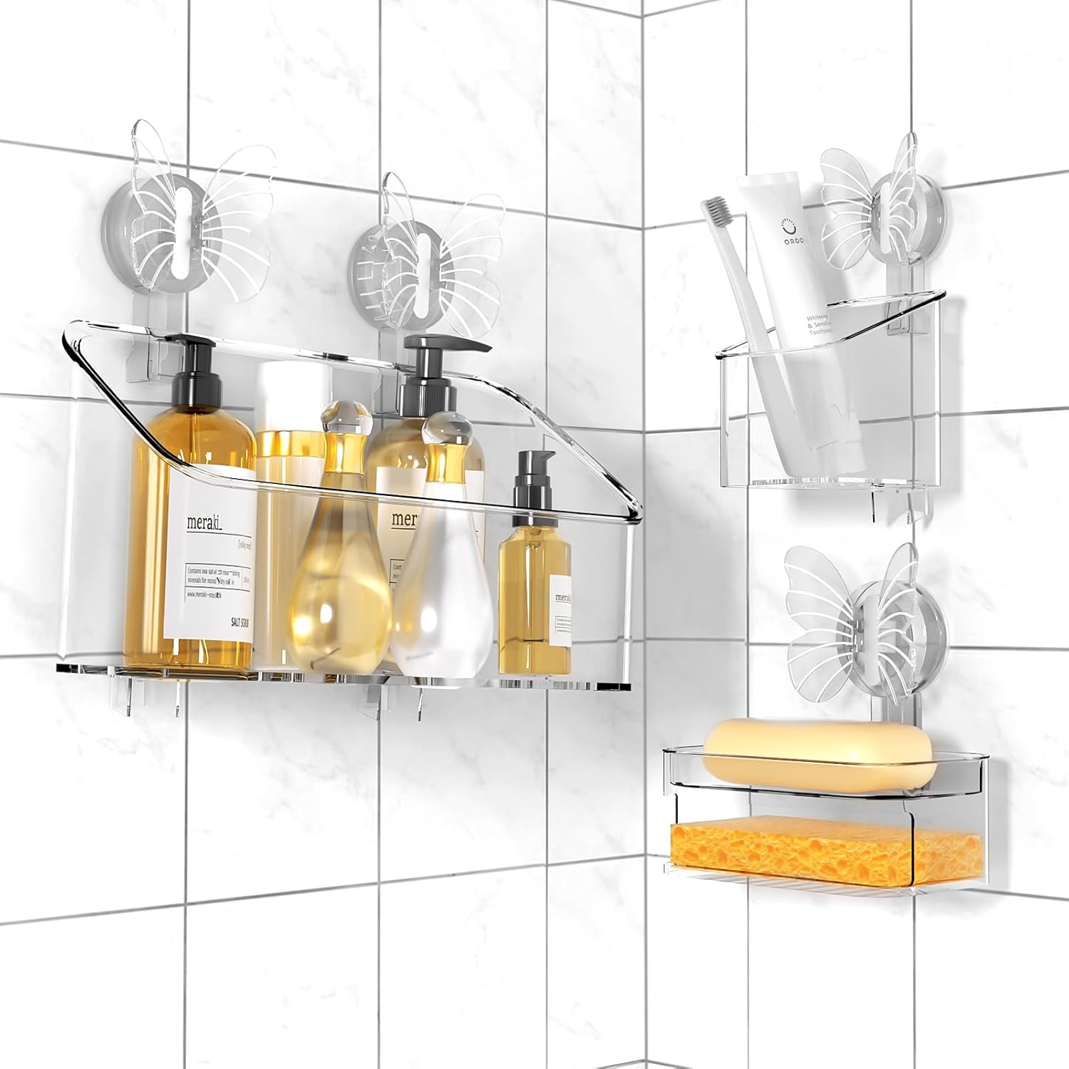 Eirunyx Shower Caddy Suction Cup Set