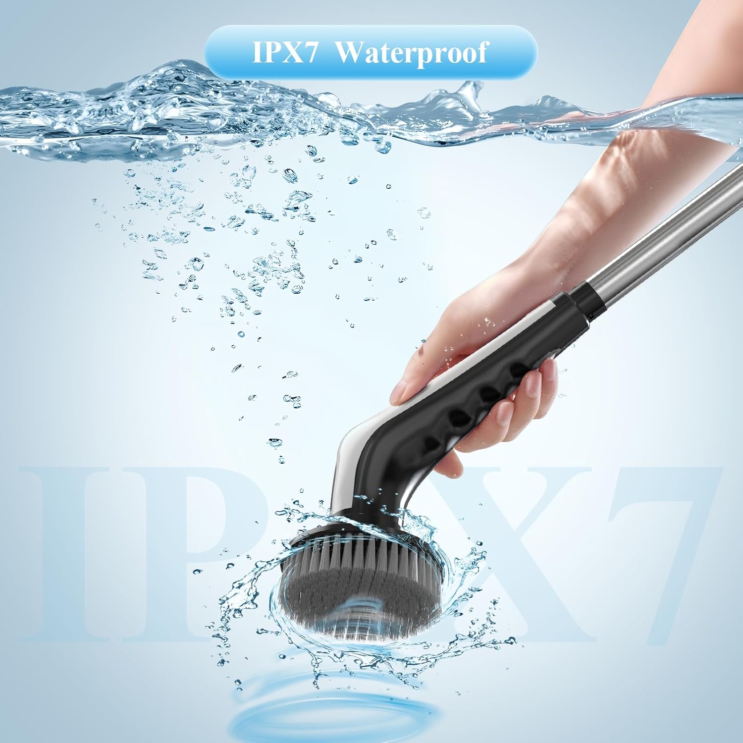 Elegoro Electric Spin Scrubber with 3 Speeds and 9 Brush Heads