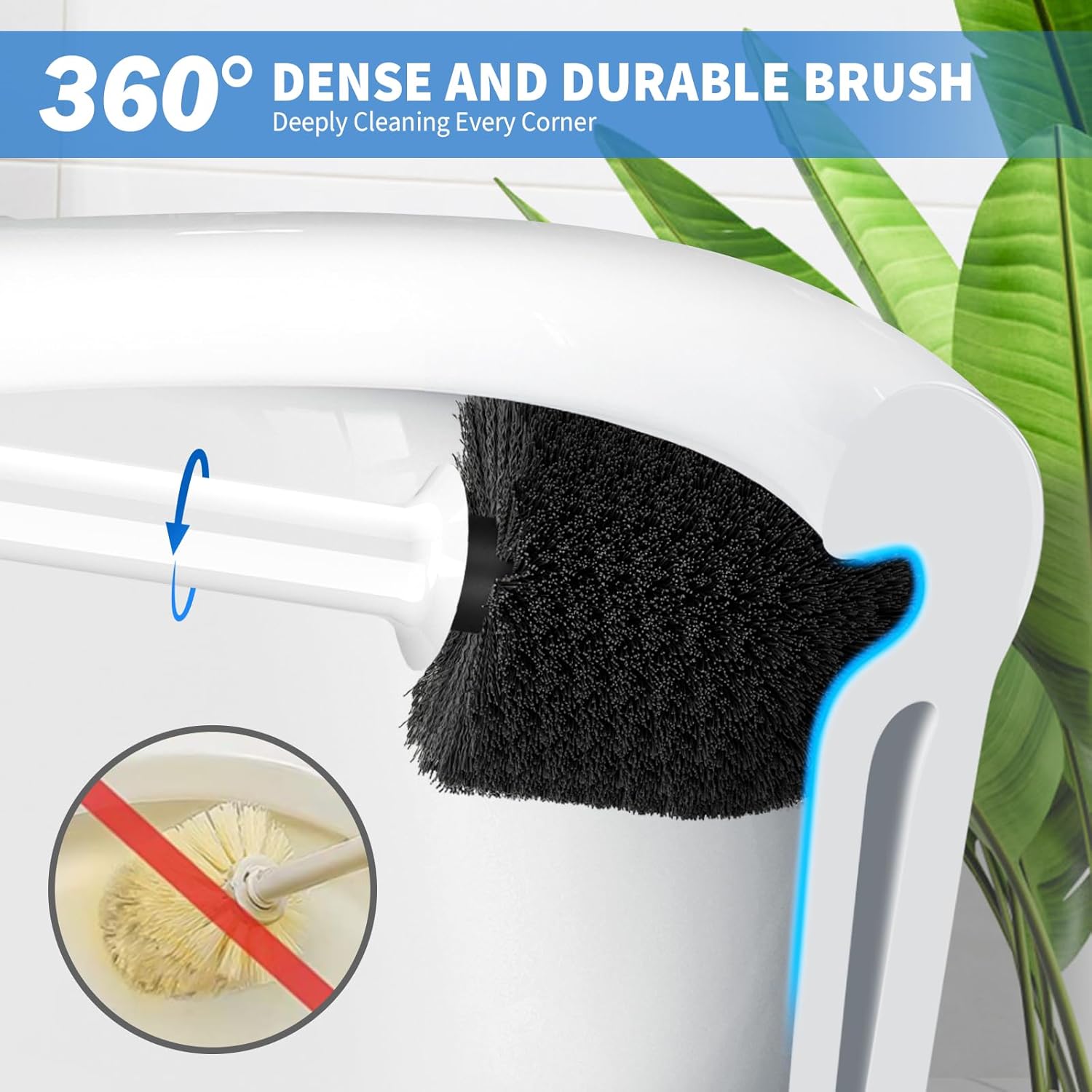 Uptronic Toilet Plunger and Brush Combo Set