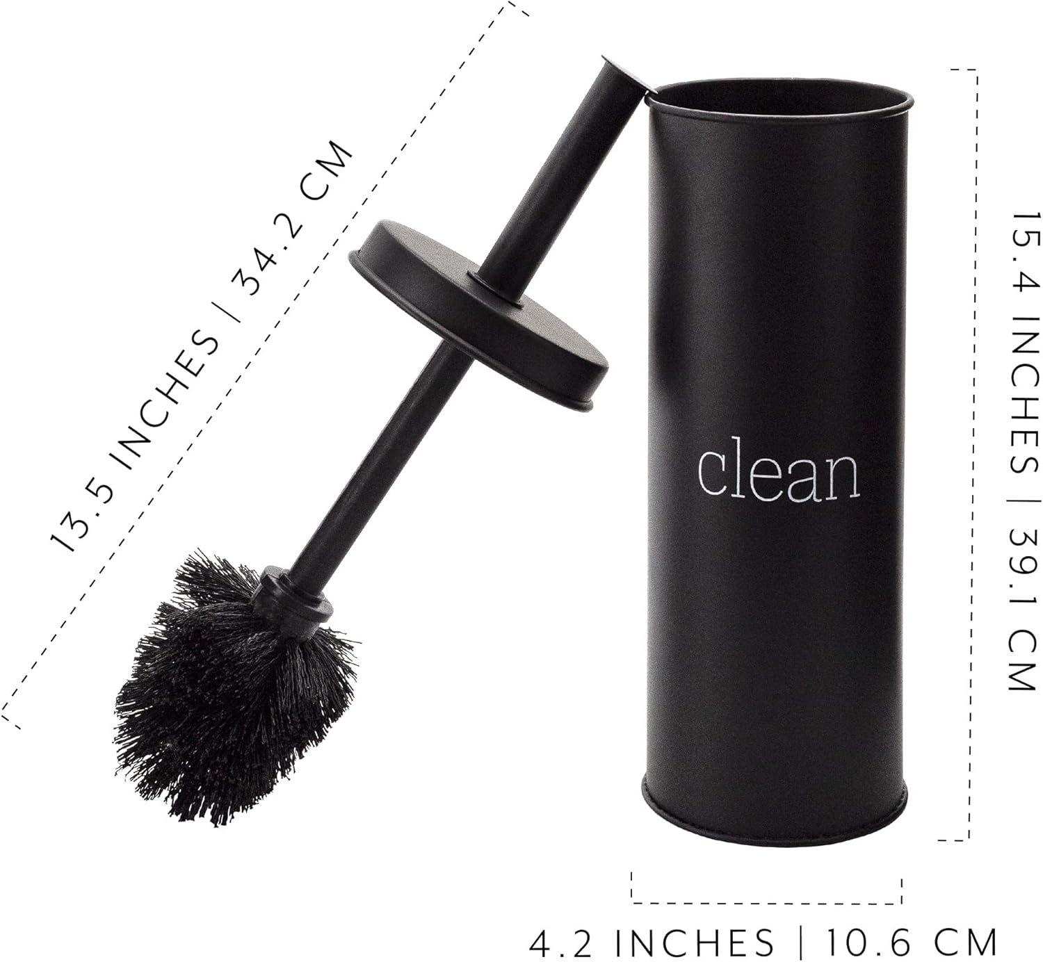 AuldHome Design Farmhouse Toilet Brush Holder Set
