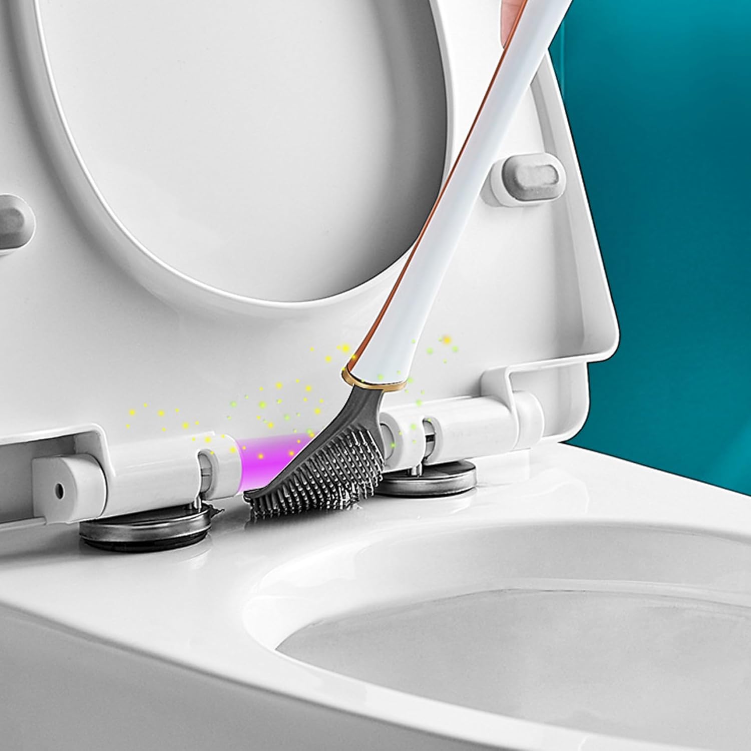 Eioflia Toilet Brush with Holder Wall-Mounted and Quick Drying