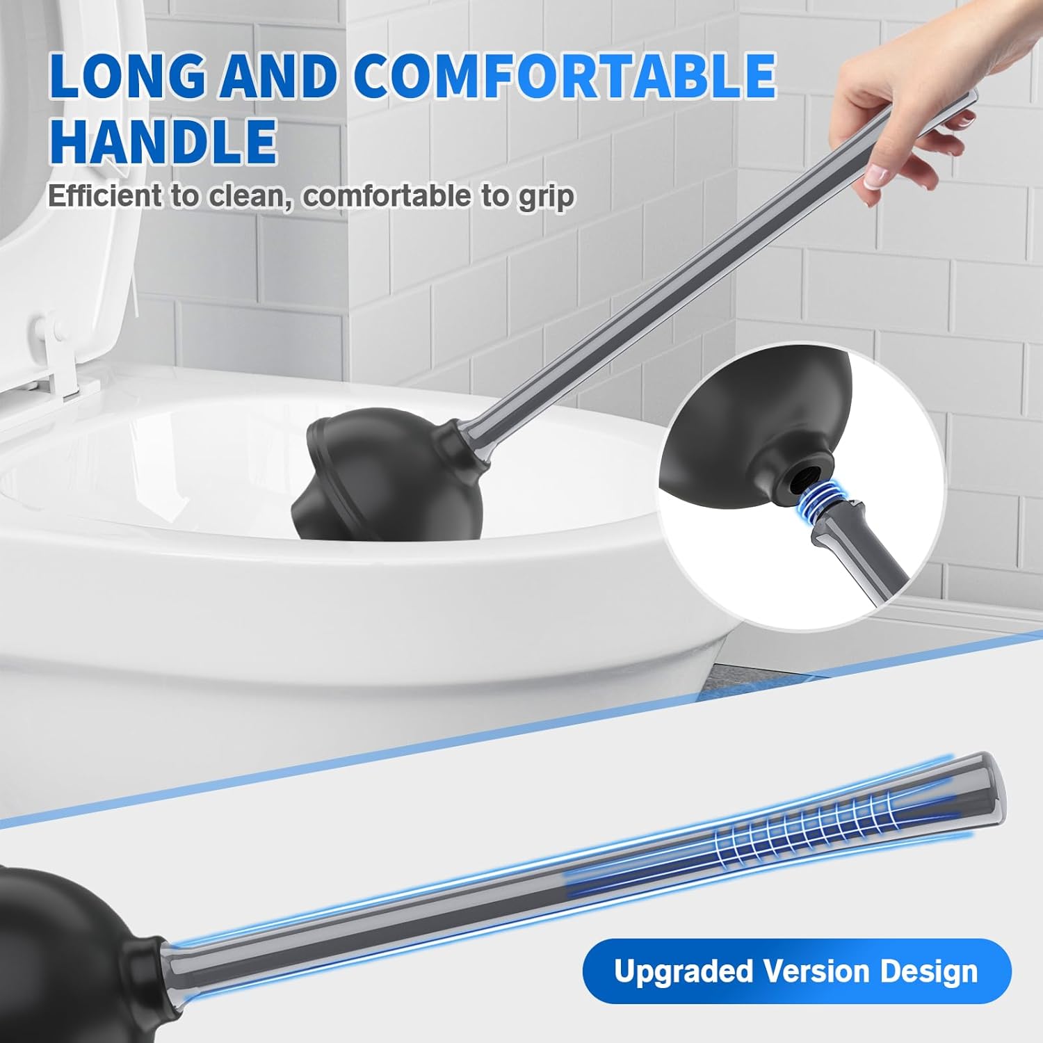LOVLOY Toilet Plunger and Brush Combo Set