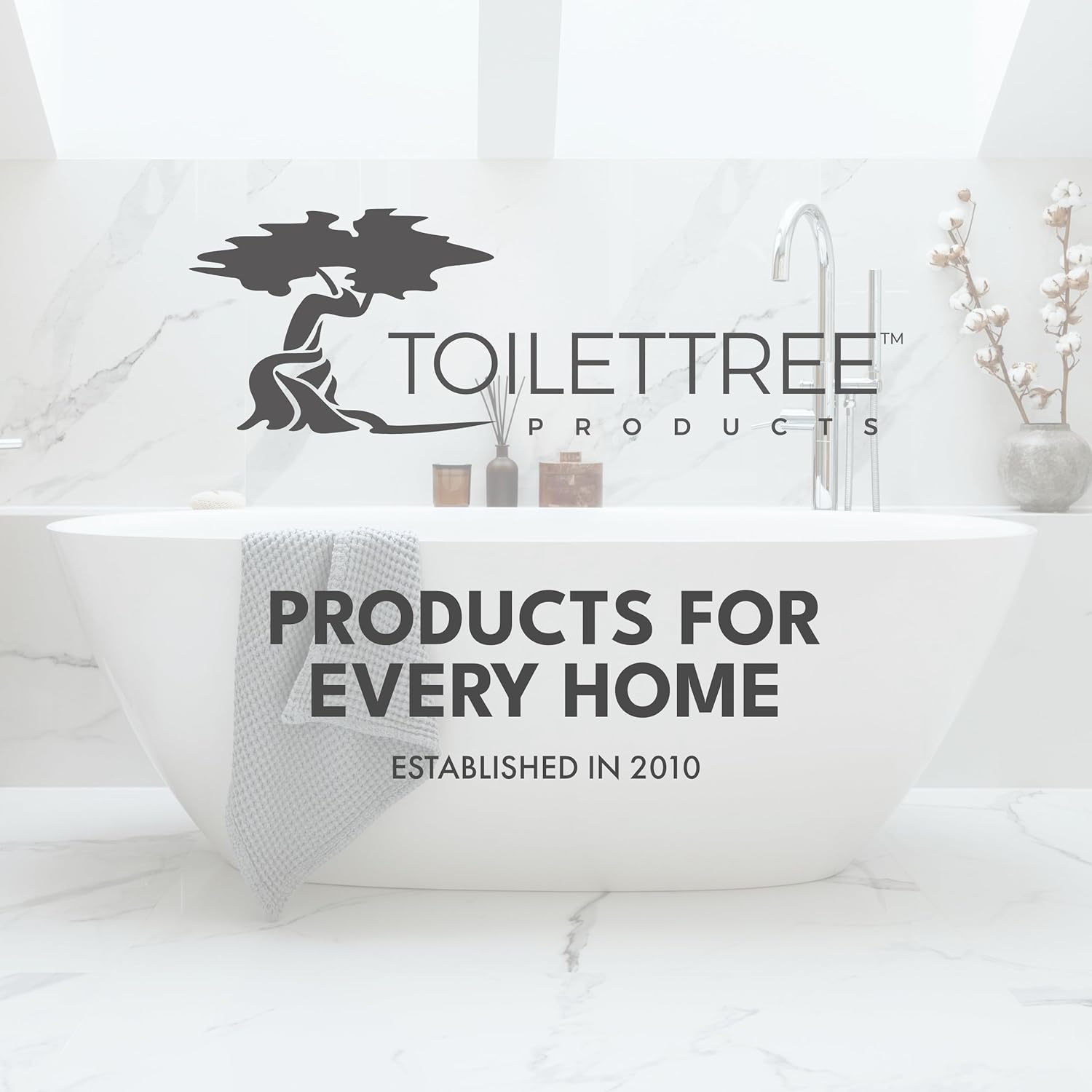 Deluxe Toilet Brush with Bamboo Holder and Stainless Steel Handle