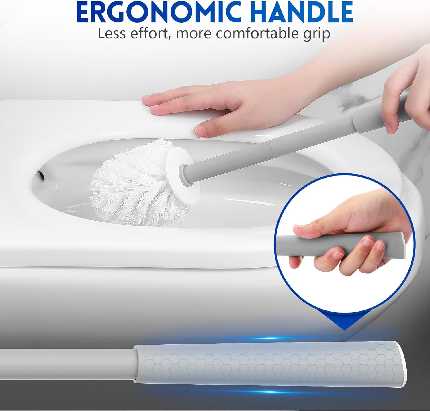 Y-in Hand 2 Pack Toilet Brush Holder Set 1