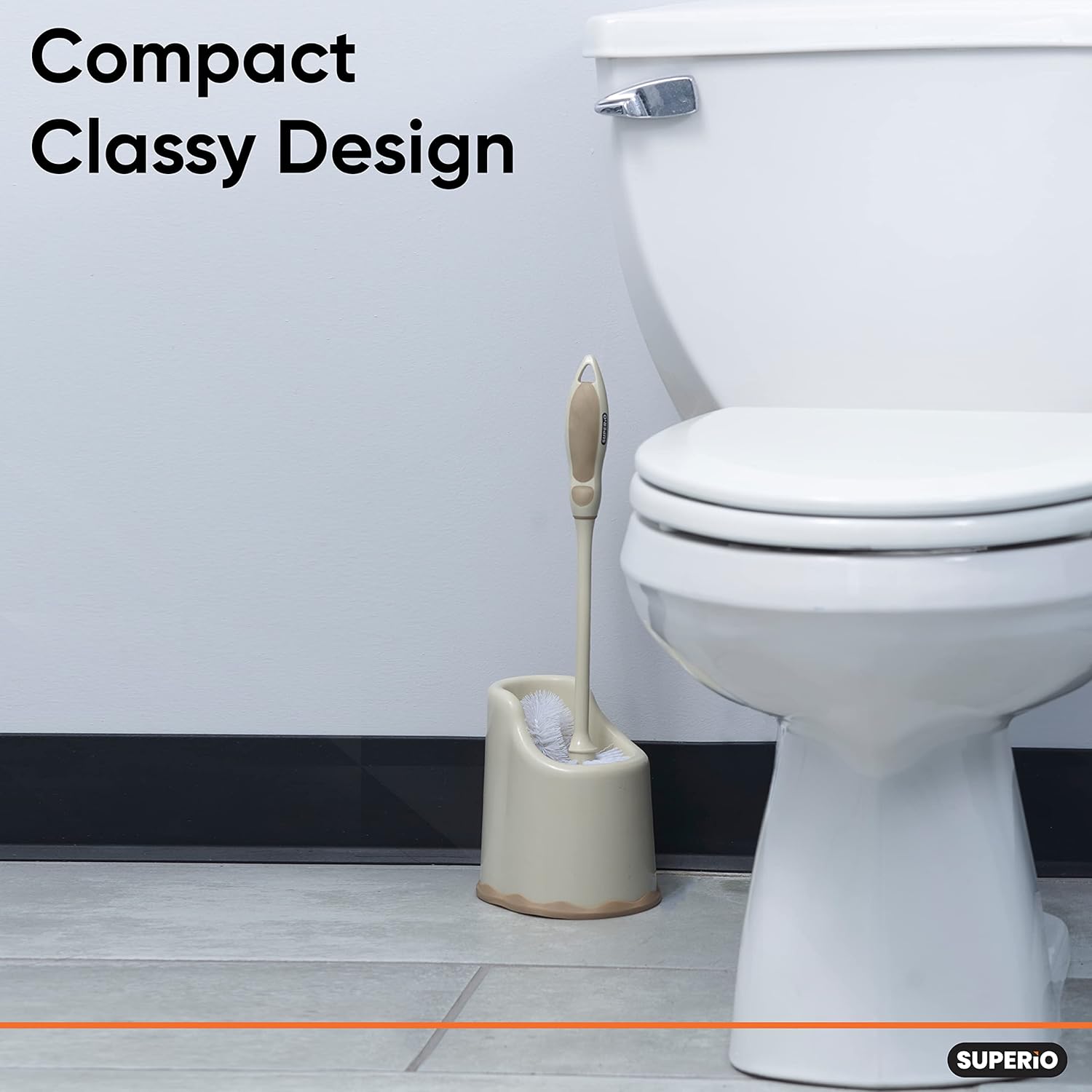 Superio Toilet Brush and Holder 2 Pack 1