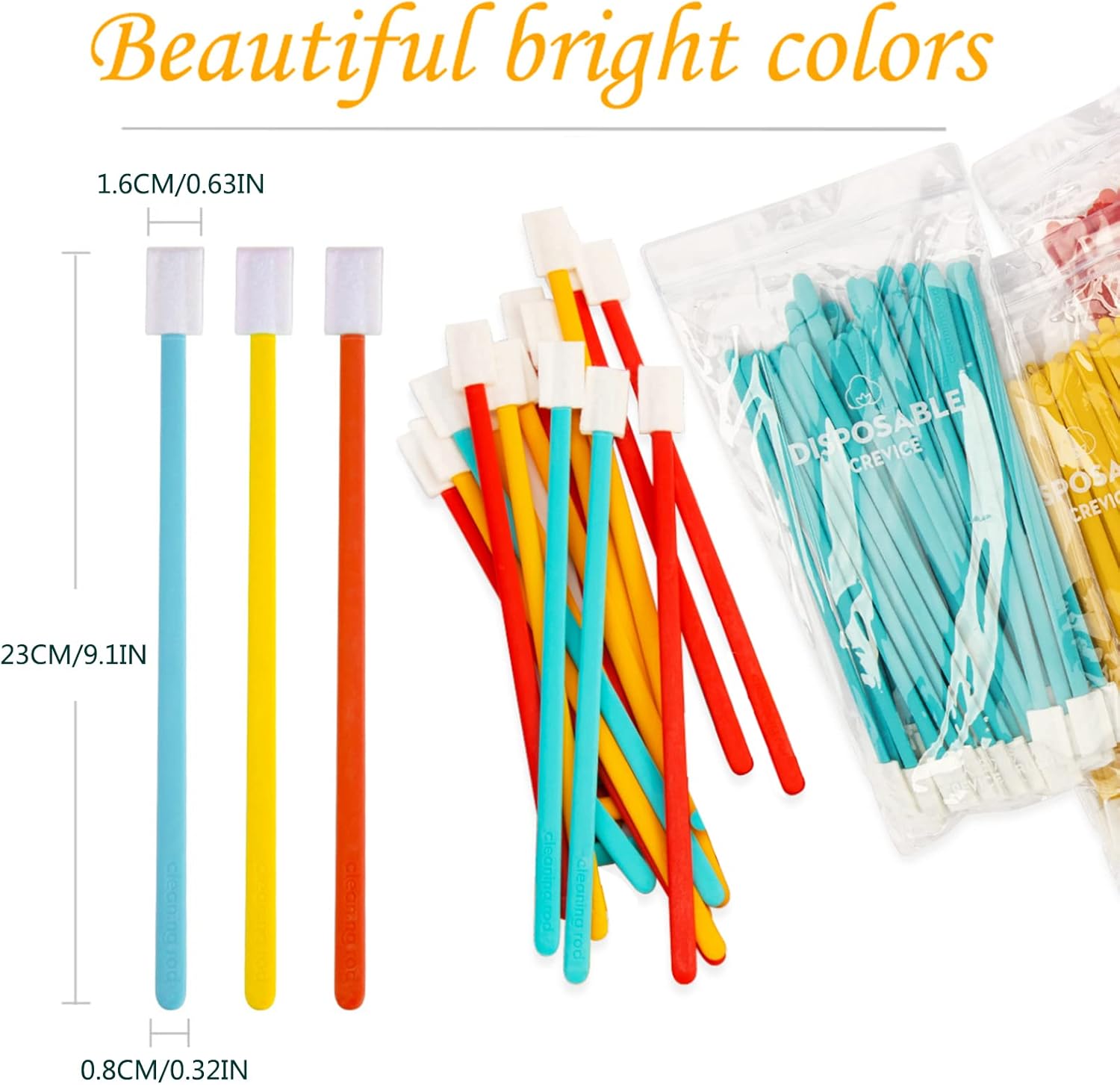 Blue 50Pcs Crevice Cleaning Brush Set