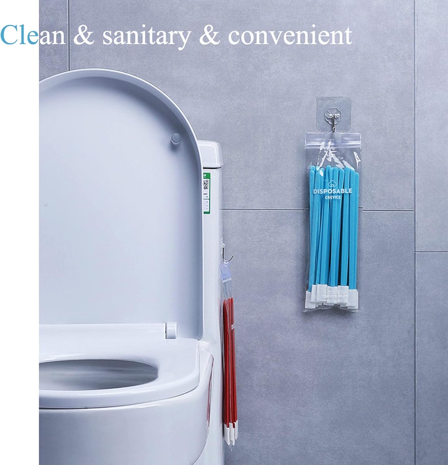 Blue 50Pcs Crevice Cleaning Brush Set