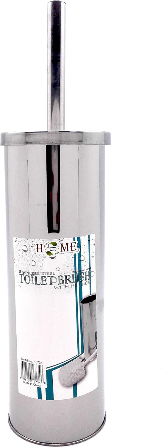UNIWARE Chrome Coated Short Handle Toilet Brush 15 Inch