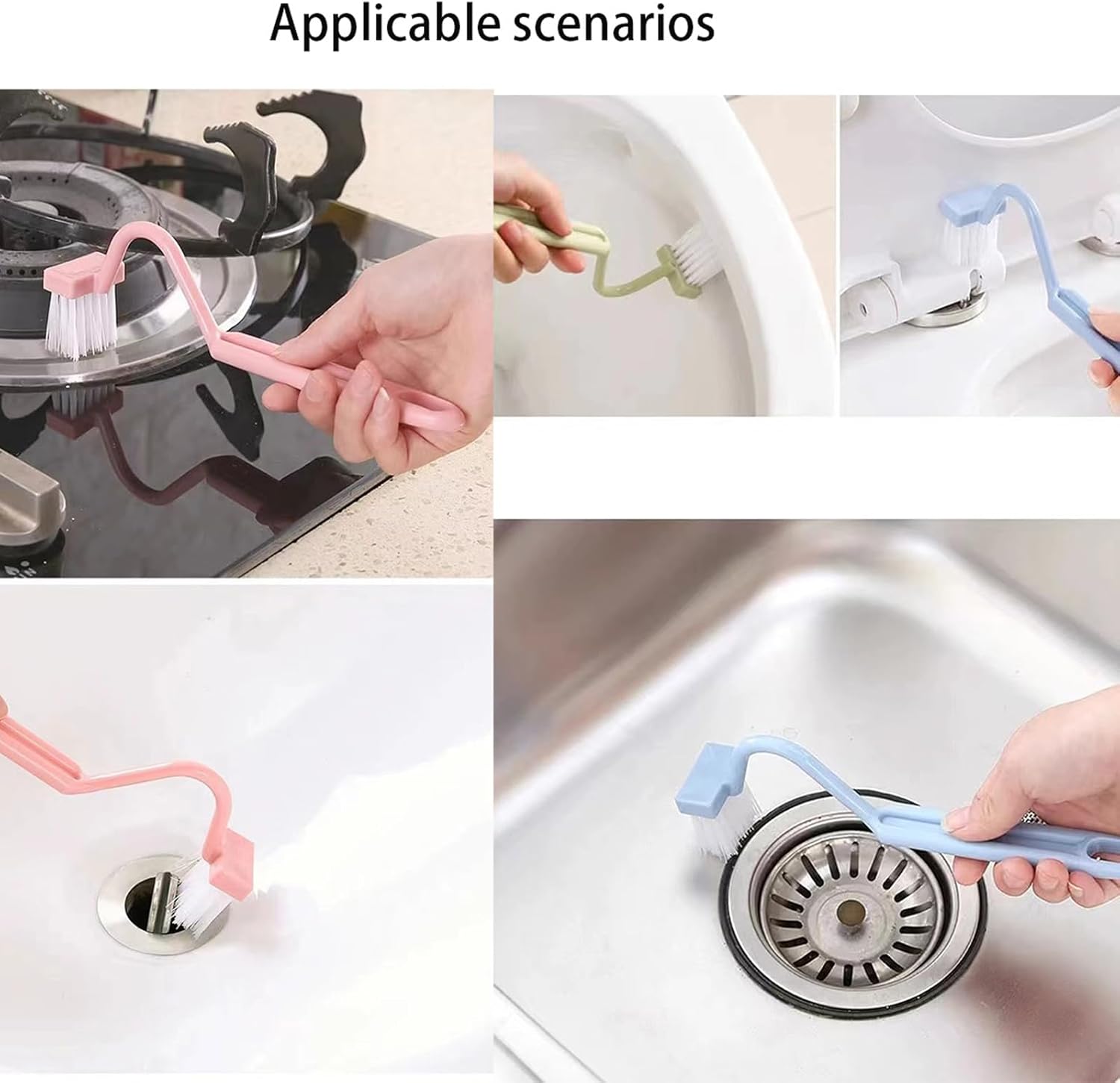 DLBTWDOYLS V-Shaped Toilet Brush Set of 2