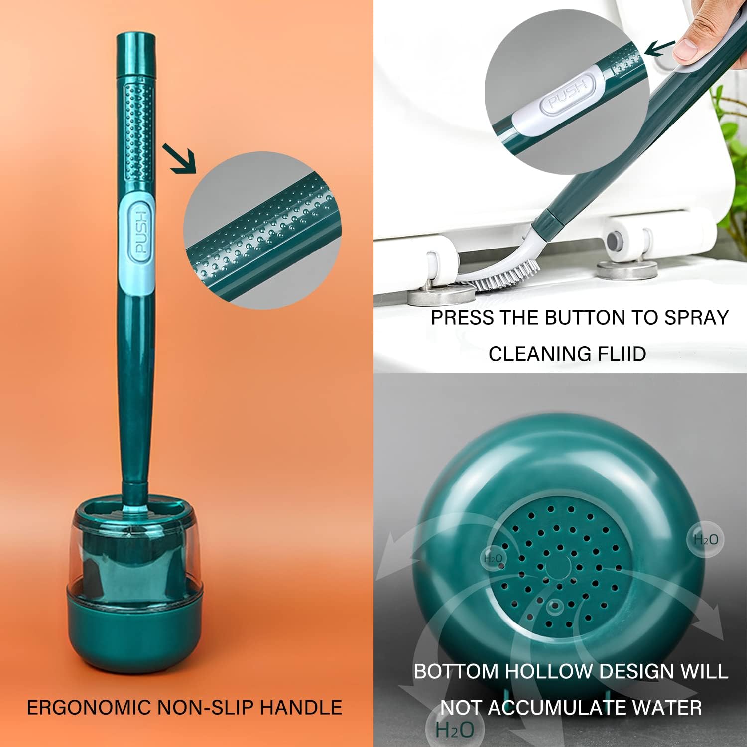 XINYAOAMAZ Wall Hanging Toilet Brush Set with Liquid Storage