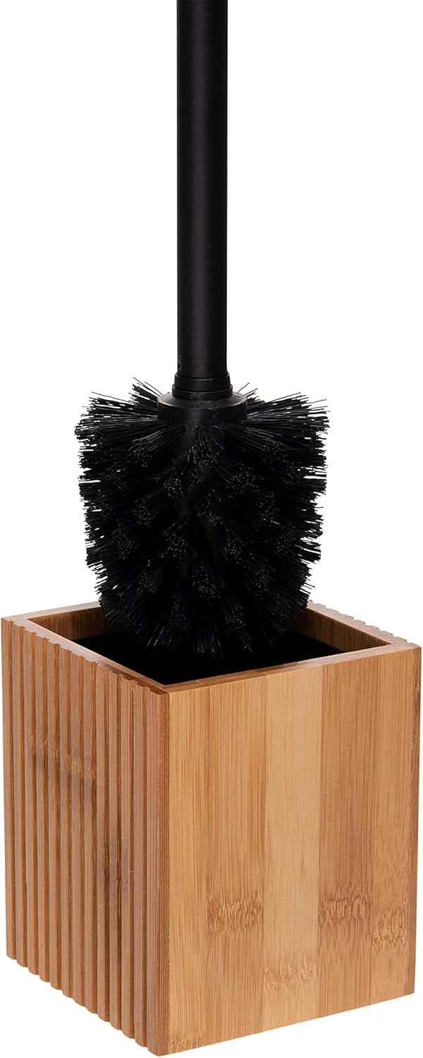 Bath Bliss Small Square Oslo Bamboo Toilet Brush