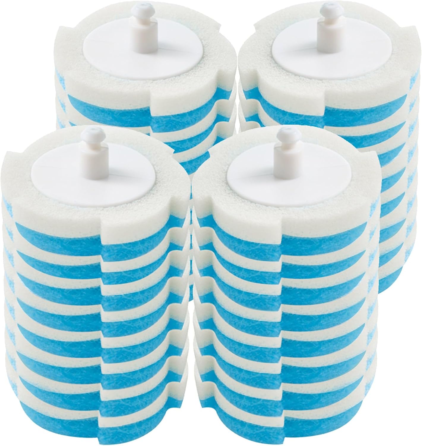 YGSJKJ Toilet Brush and Holder Set with 32 Refills