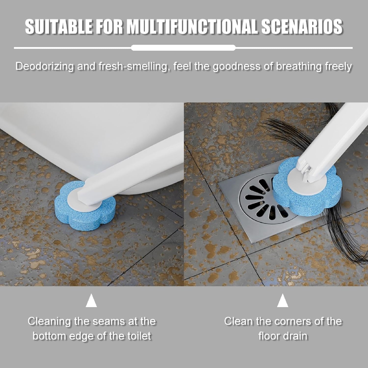 CERECO Toilet Brush with 36 Refill Heads
