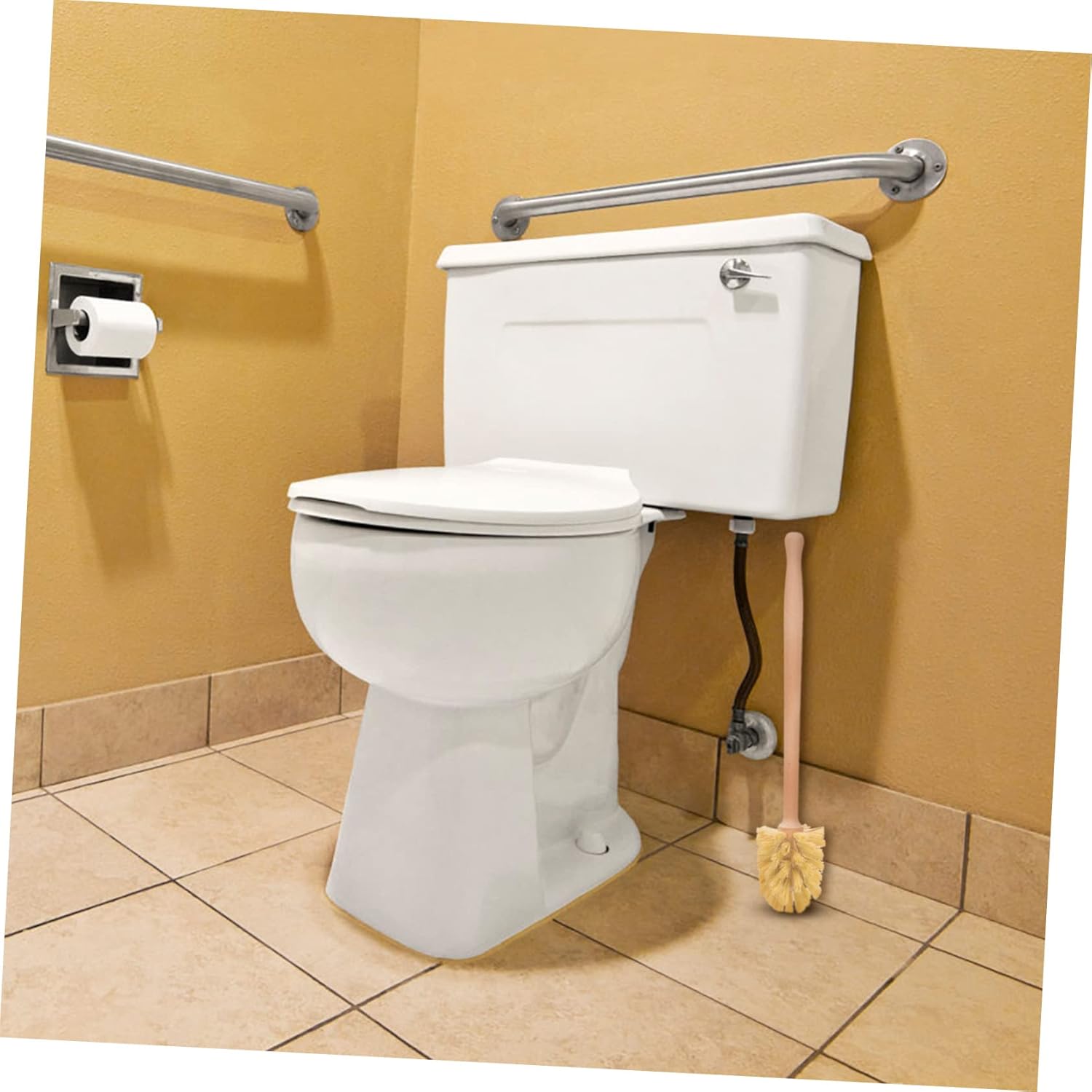 KOMBIUDA 360 Deep Cleaning Toilet Brush with Anti-Slip Handle
