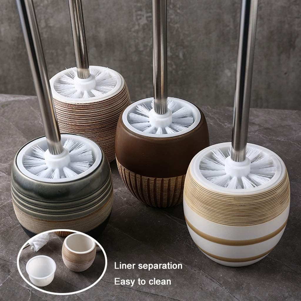 SPOUR Vintage Ceramic Toilet Brush Holder Set