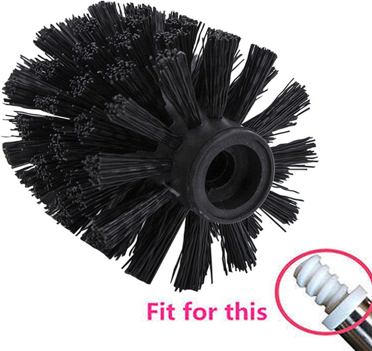 Universal Toilet Bowl Brush Head with Sturdy Bristles for Deep Cleaning