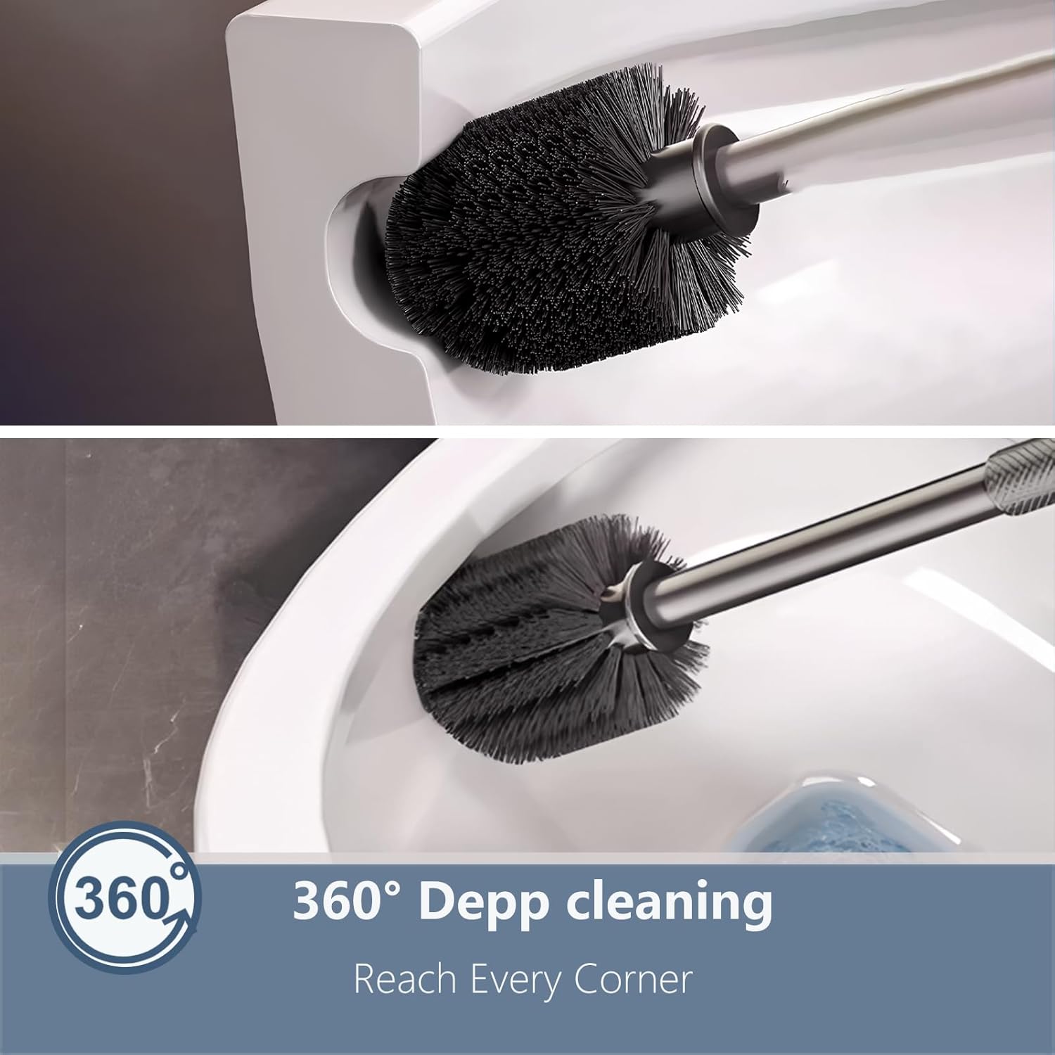 GHYFFF 2 Pack Wall Mounted Toilet Brush Set