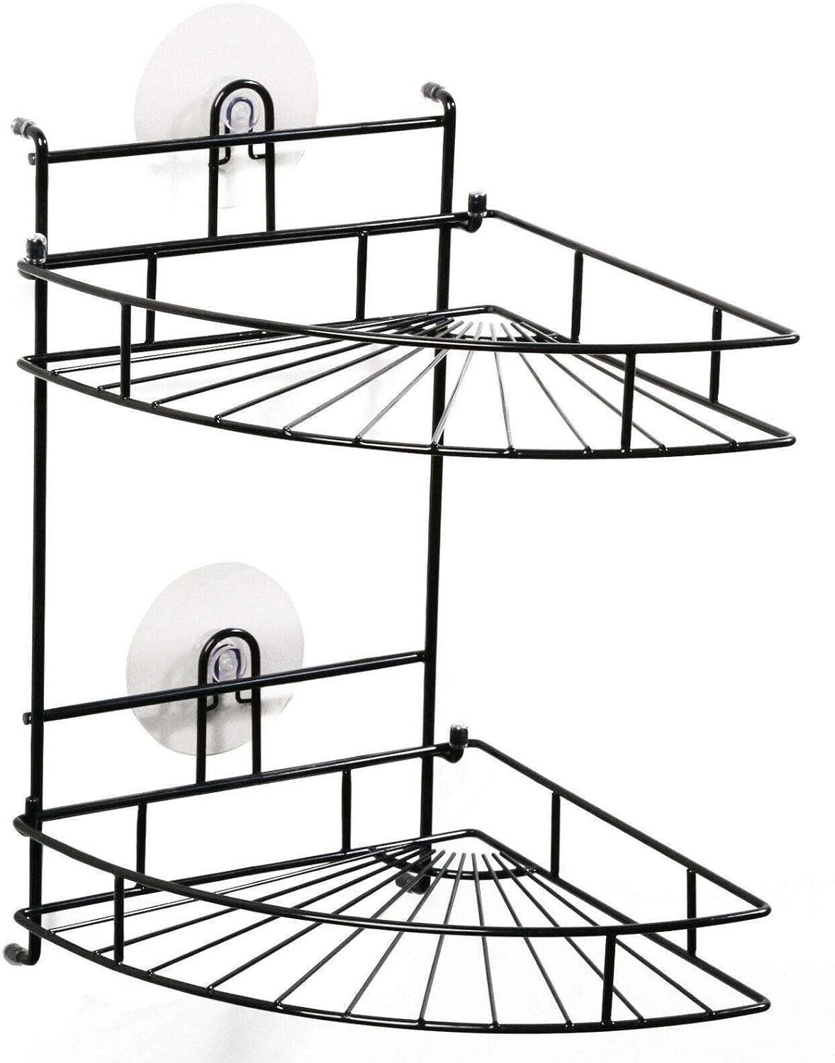 FINANCIALLY LIT LKOP 2 Shelf Metal Shower Corner Organizer
