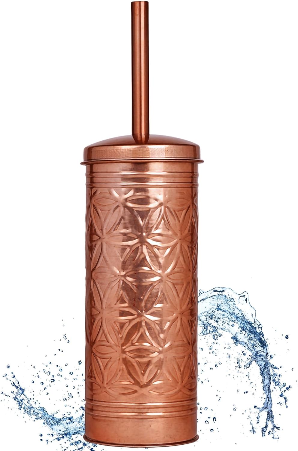 Autumn Alley Copper Toilet Bowl Brush with Holder