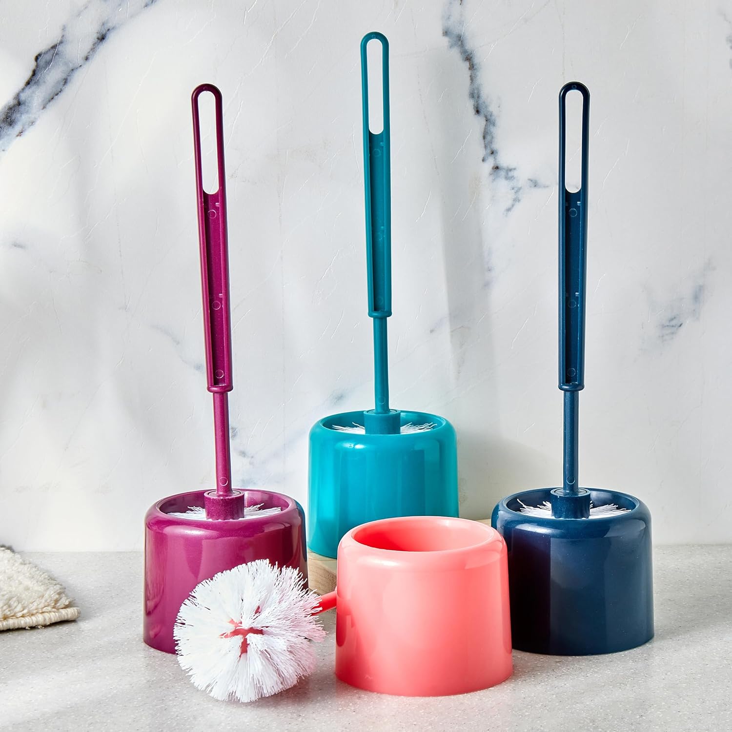 Pacific Emery Frugal Polypropylene Toilet Brush with Holder