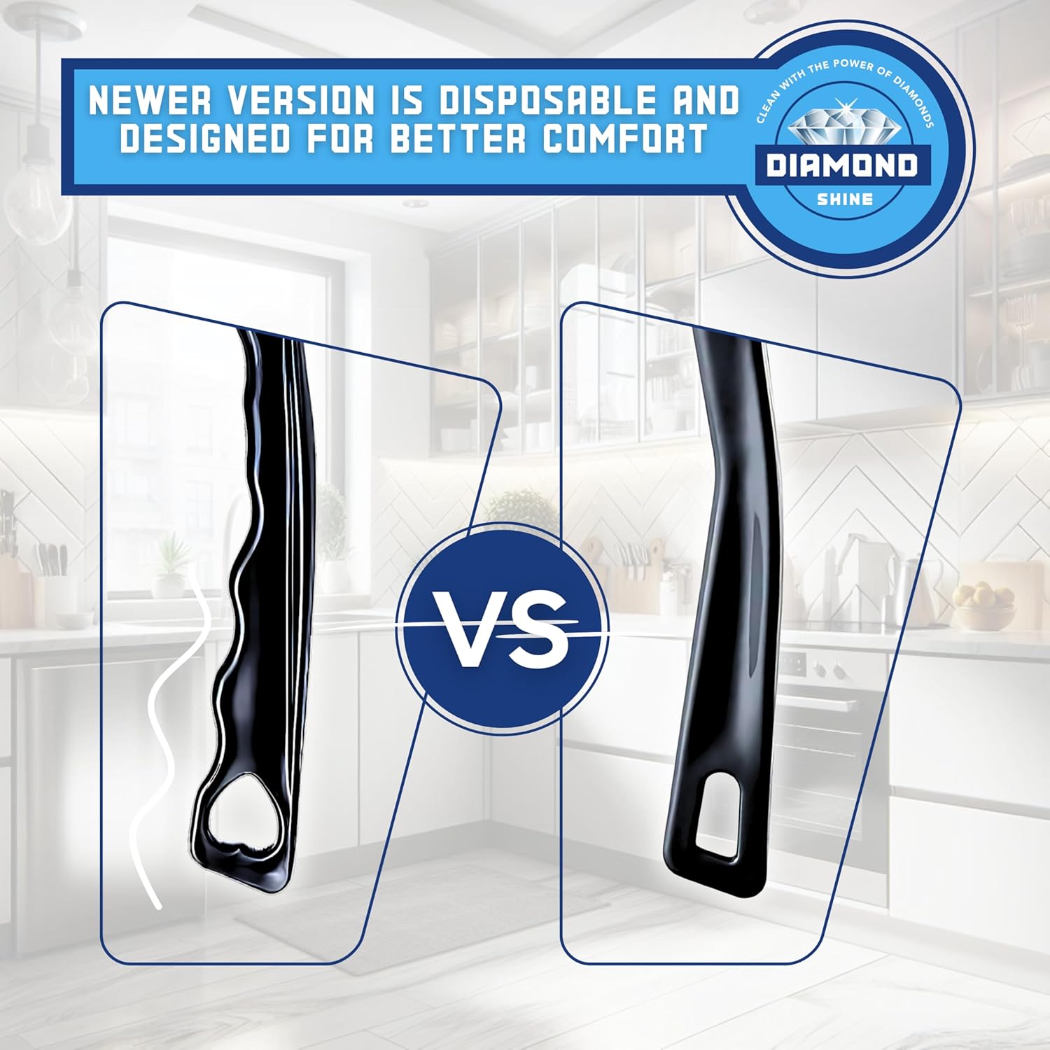 Diamond Shine 2-Pack Hard Bristle Crevice Cleaning Brush