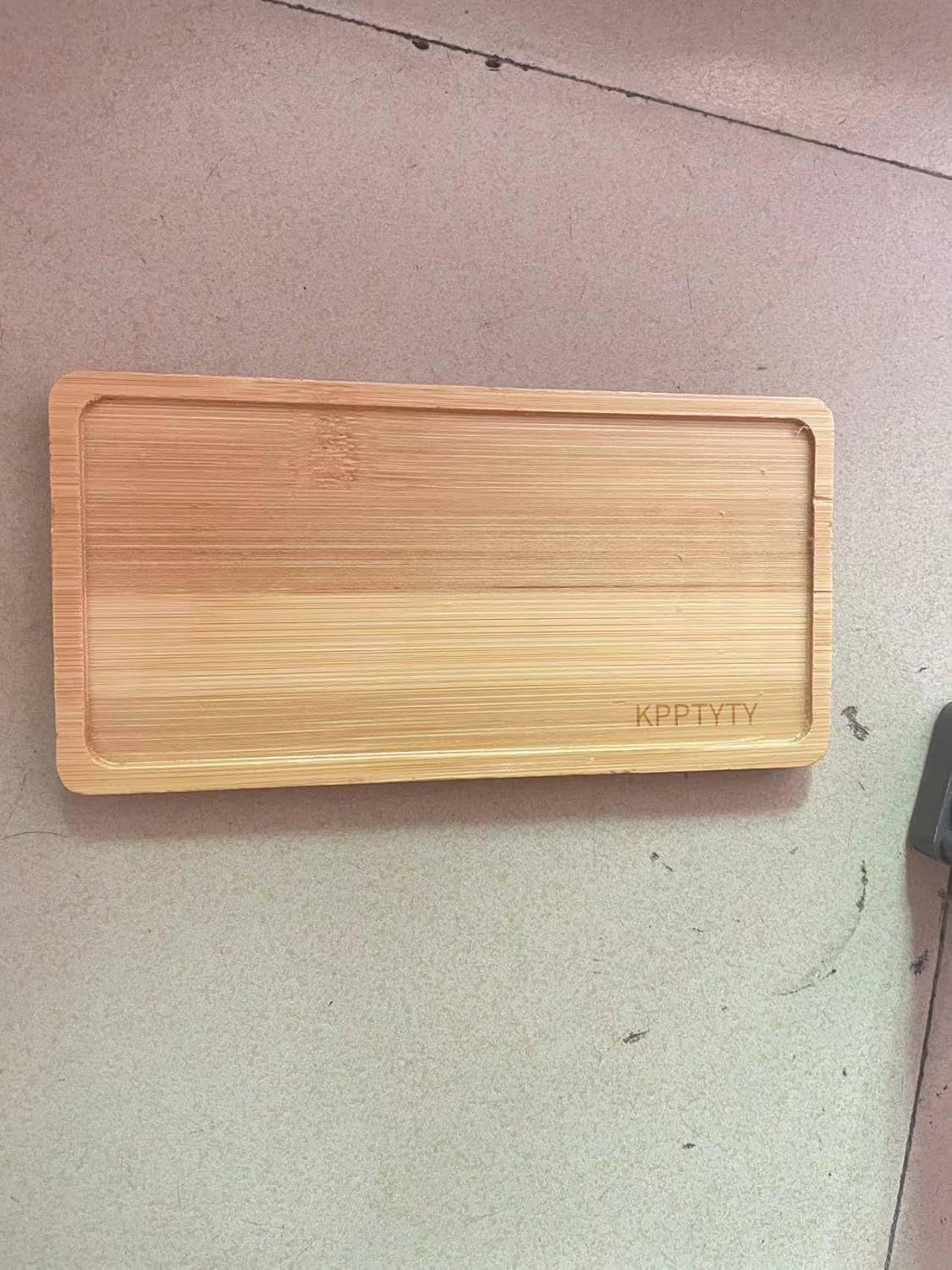 KPPTYTY Bamboo Soap Dispenser Tray - Multi-Use Decor Organizer