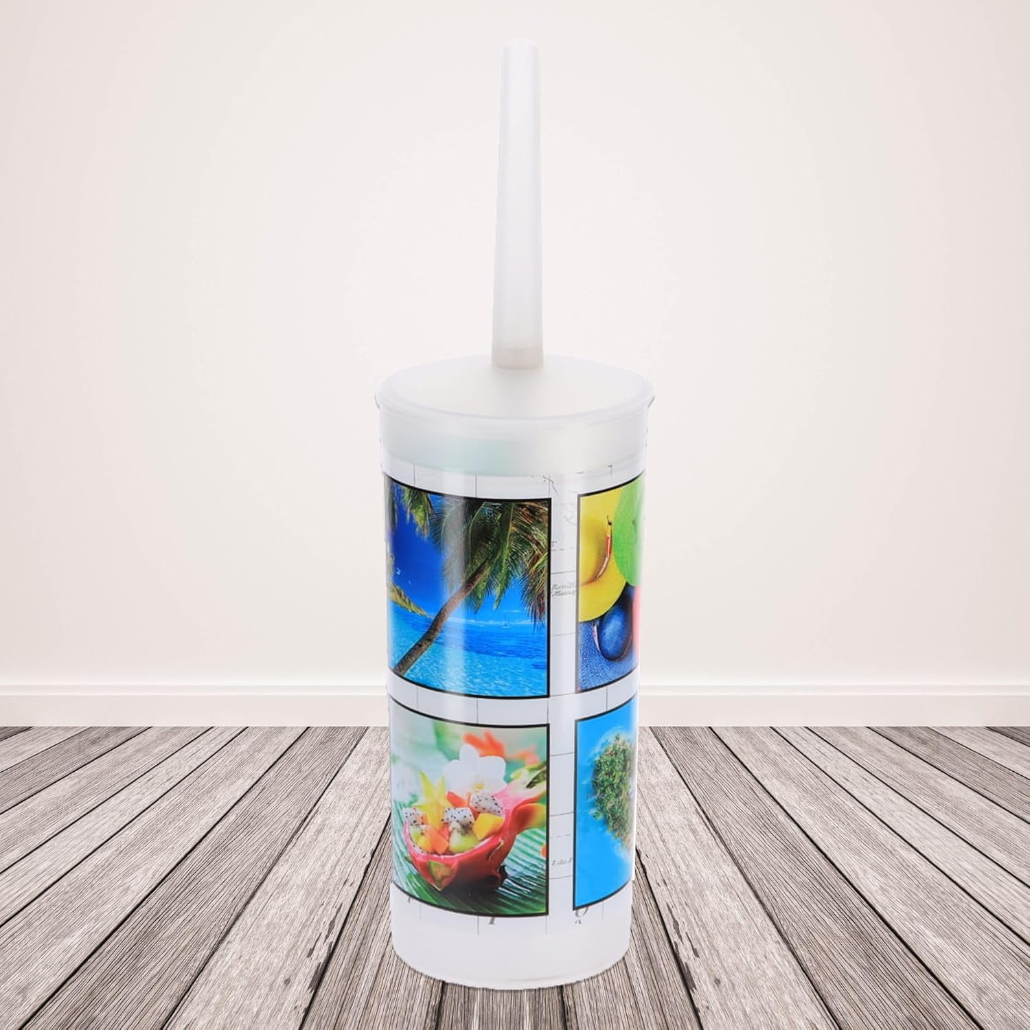 Efficient Plastic Toilet Brush with Bold Island Design