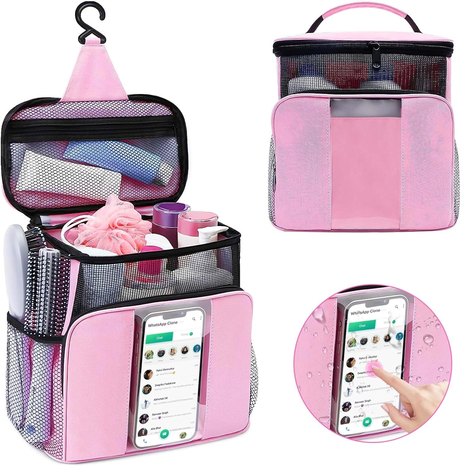 RYTM Portable Shower Caddy with Phone Pocket