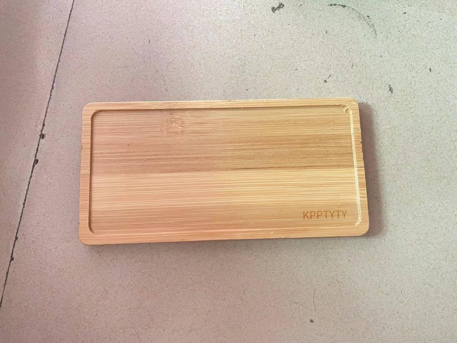 KPPTYTY Bamboo Soap Dispenser Tray - Multi-Use Decor Organizer