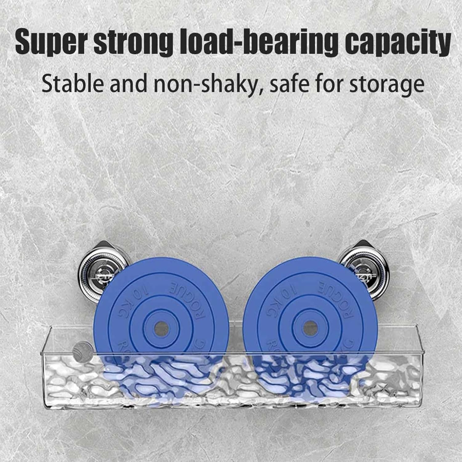 Circular Suction Cup Wall Shelf No Drill Mount