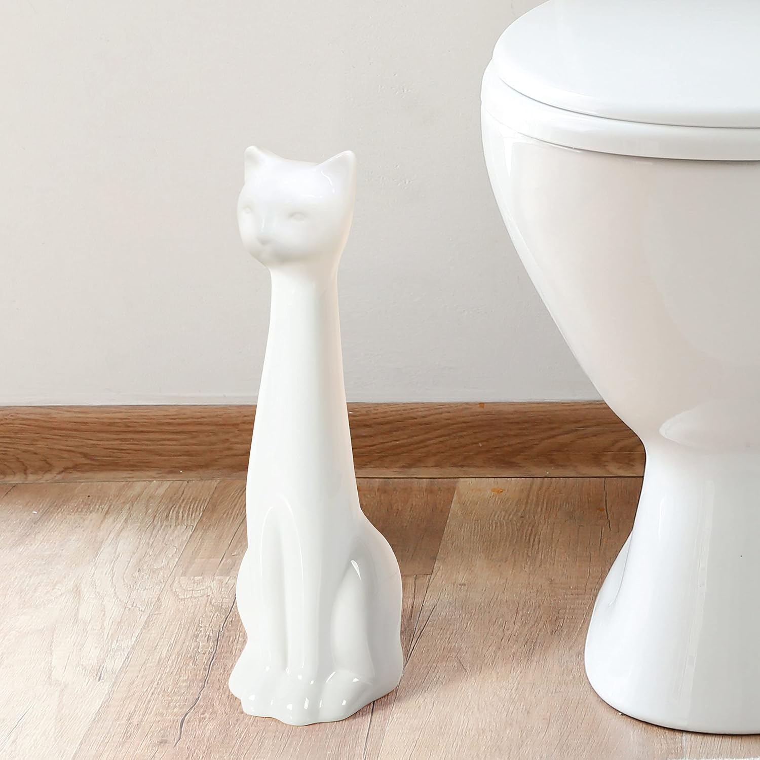 Allure Home Creation Cat Toilet Brush Holder 3-Piece Set