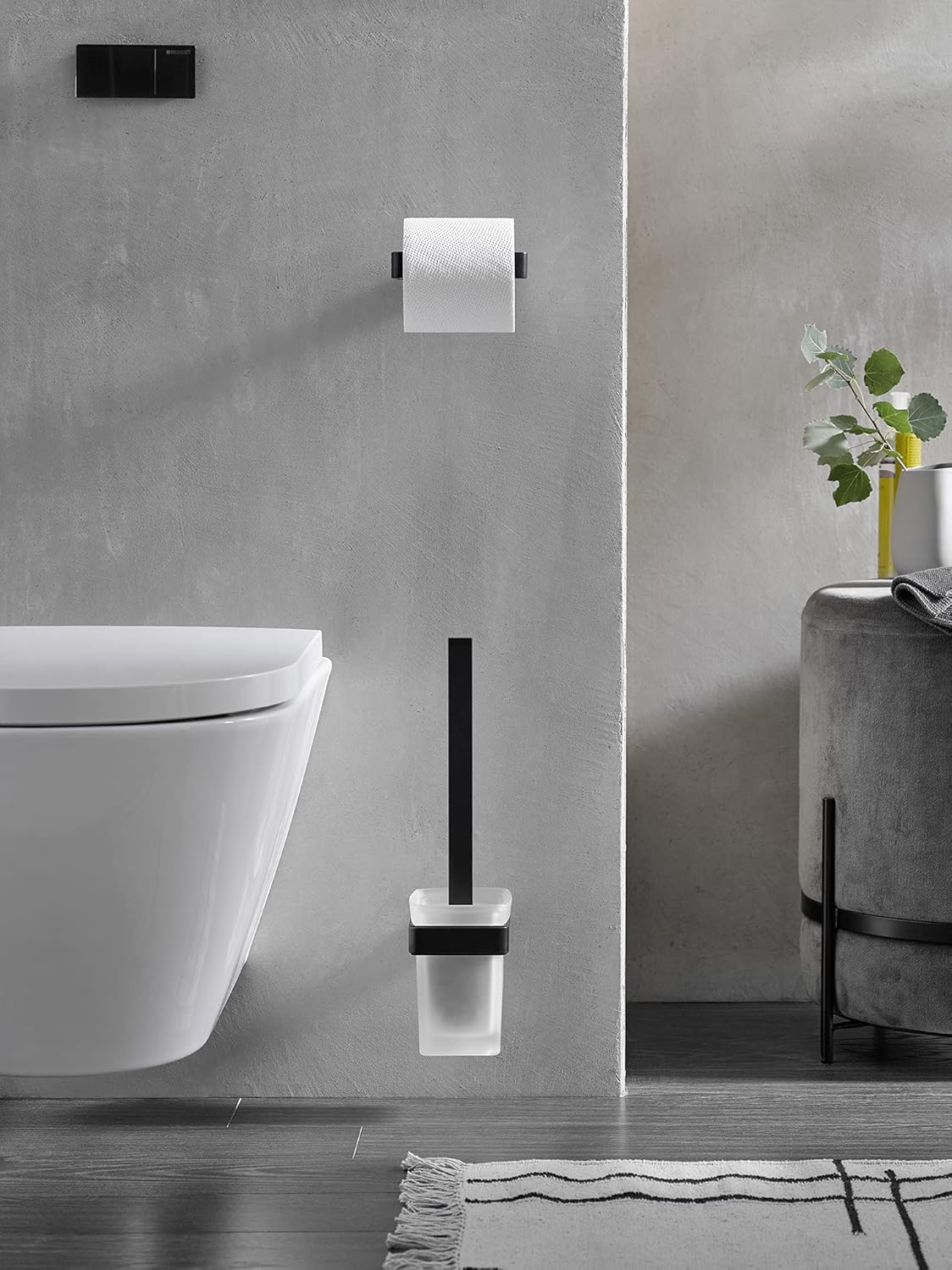 Emco Loft Wall Mounted Toilet Brush Set